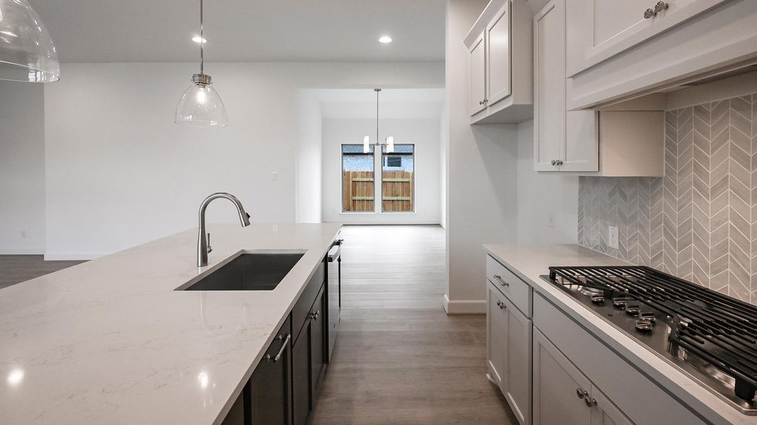 Furnished interior view inside a new home in Crosswinds, Kyle (Image 8).