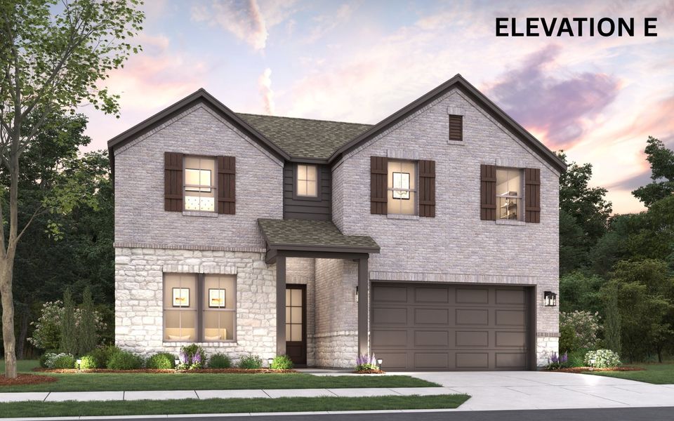 Representative exterior photo of a completed home built from the Columbus by Cambridge Homes in Ribbonwood, Aubrey, TX (Image 18). Representative exterior photo of a completed home built from the Columbus by Cambridge Homes in Ribbonwood, Aubrey, TX (Image 18).