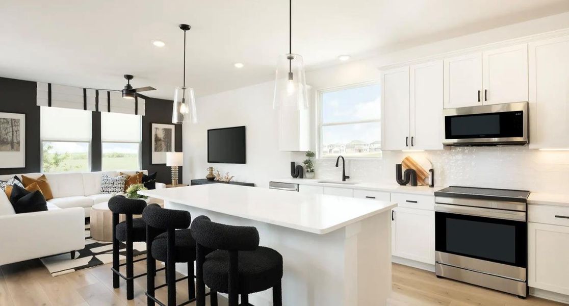 Furnished interior view inside a new home in , Kyle (Image 4).