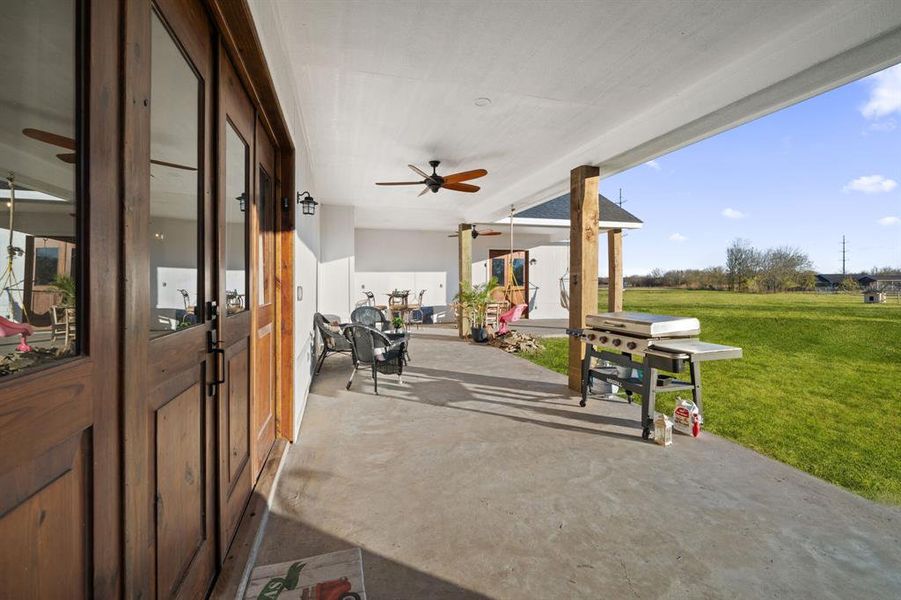 Exterior details and patio area of a home in , Terrell (Image 20). Exterior details and patio area of a home in , Terrell (Image 20).