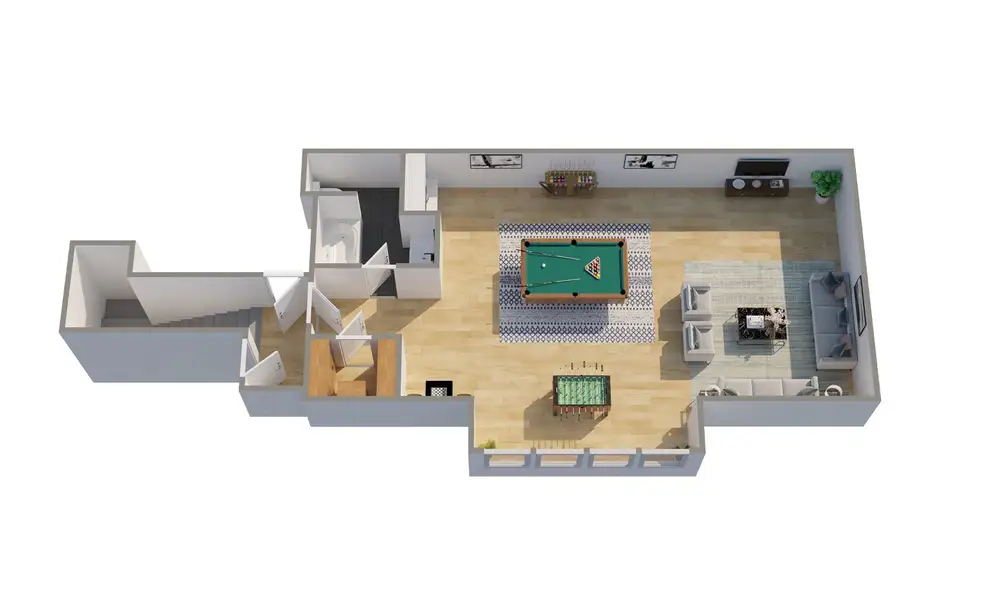2D floor plan layout for the Devonshire by Cope Homes in Hidden Valley II, Princeton, TX (Image 3).