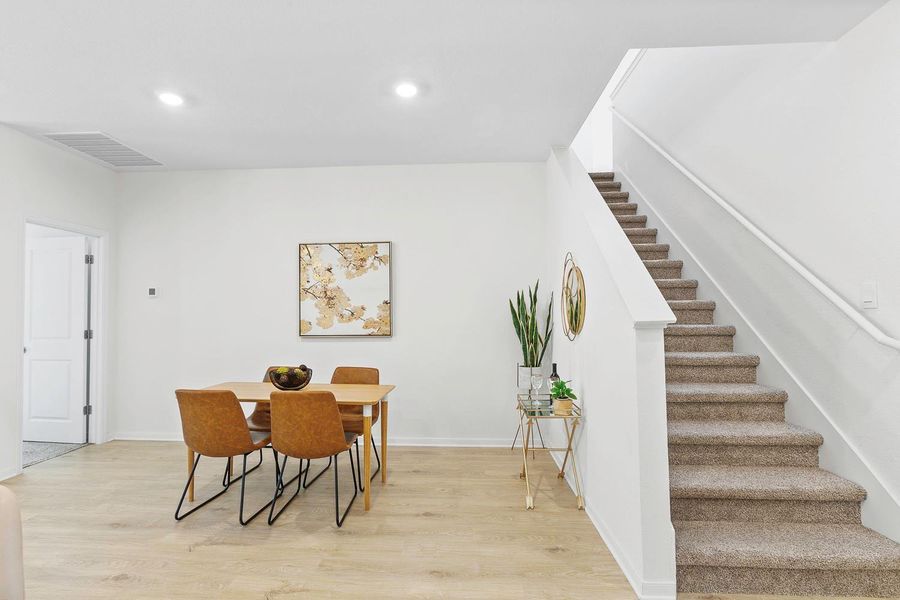 Furnished interior view inside a new home in Brooks Ranch, Kyle (Image 32).