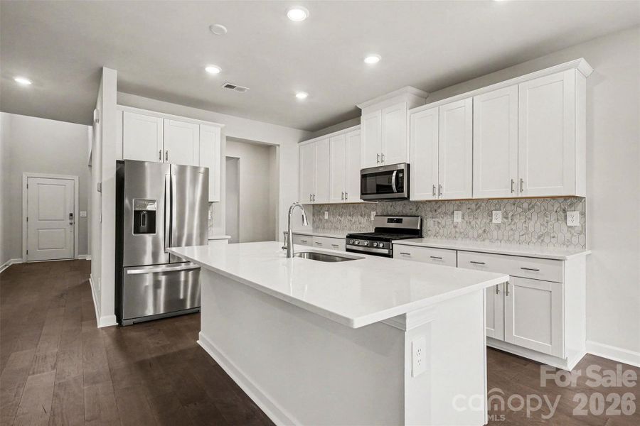 Furnished interior view inside a new home in Shepherds Landing, Mooresville (Image 5).