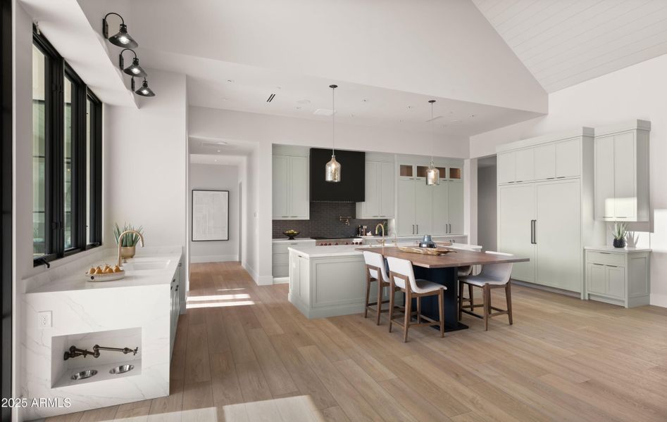 Built-In Dog Food & Water Bowls