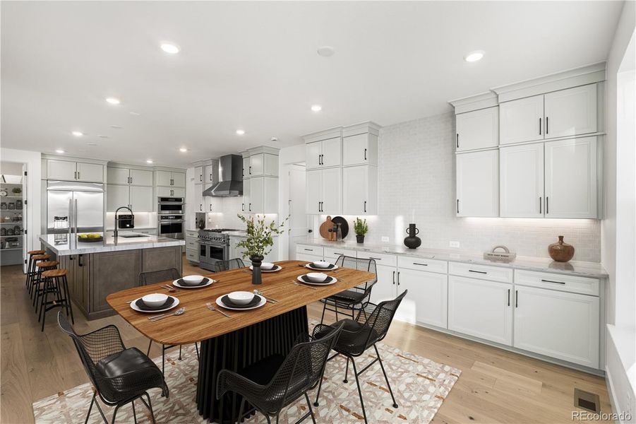Furnished interior view inside a new home in Luxe at The Canyons, Castle Pines (Image 33).