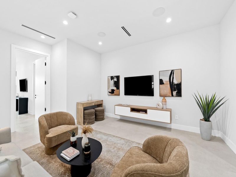 Furnished interior view inside a new home in , Fort Lauderdale (Image 11). Furnished interior view inside a new home in , Fort Lauderdale (Image 11).