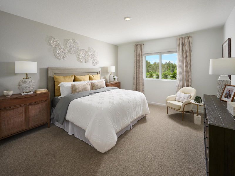 Furnished interior view inside a new home in Meritage Homes at Terra Lago - Classic Series, Indiantown (Image 4). Furnished interior view inside a new home in Meritage Homes at Terra Lago - Classic Series, Indiantown (Image 4).