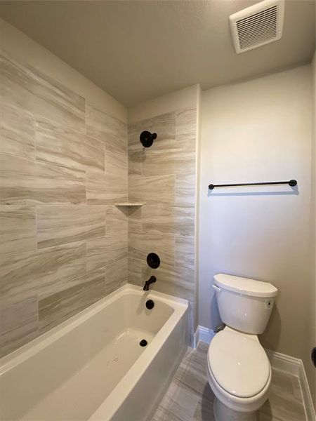 Private commode & tub/shower area of Jack & Jill bath 3 Private commode & tub/shower area of Jack & Jill bath 3