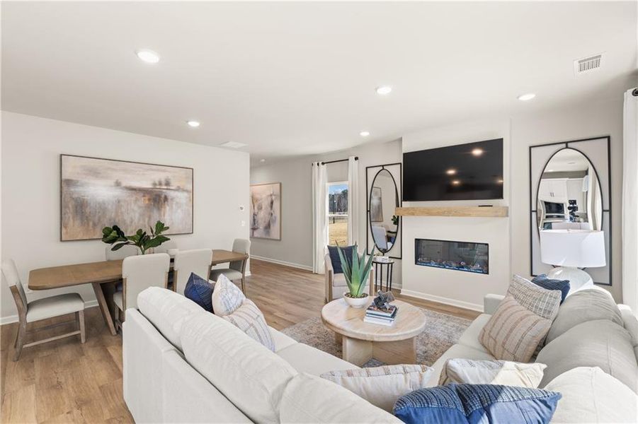 Furnished interior view inside a new home in The Bluffs, Canton (Image 33).
