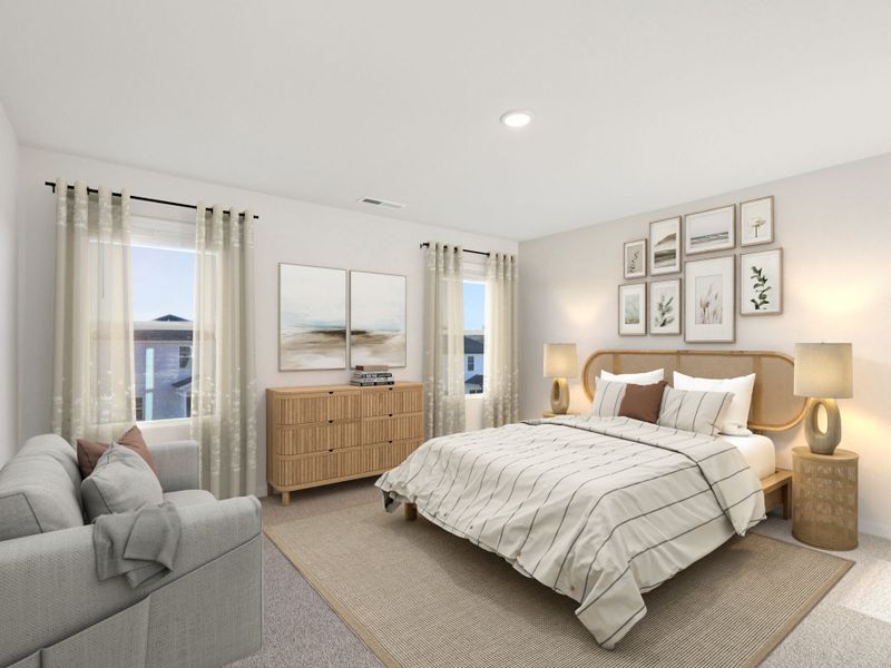 Furnished interior view inside a new home in Marshburn Landing - Classic Series, Wendell (Image 9).