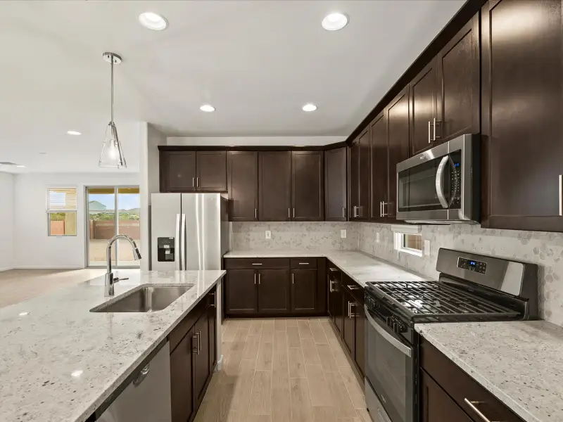 Furnished interior view inside a new home in Rincon Crest at Rocking K, Tucson (Image 3).