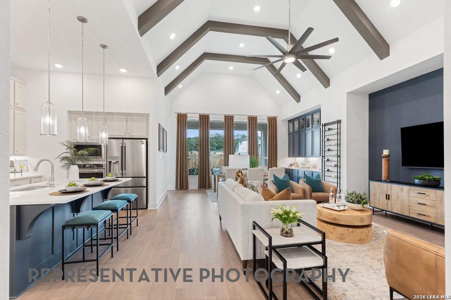 Furnished interior view inside a new home in The Ranches at Creekside, Boerne (Image 8).