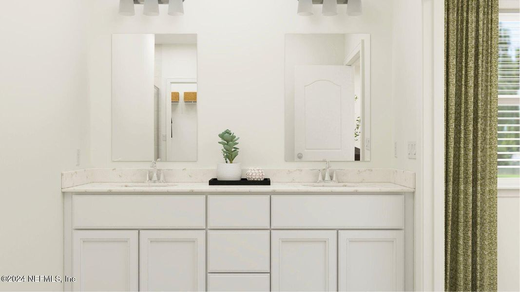 Furnished interior view inside a new home in Silver Falls Single Family at SilverLeaf, St. Augustine (Image 24).