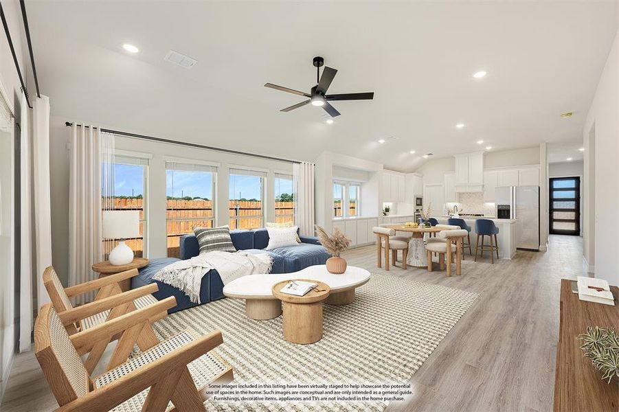 Furnished interior view inside a new home in Glenwood Meadows, Denton (Image 10). Furnished interior view inside a new home in Glenwood Meadows, Denton (Image 10).