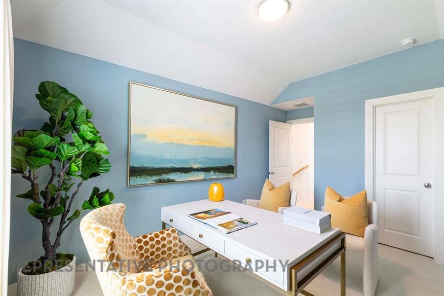 Furnished interior view inside a new home in Aster Park: 40ft. lots, McKinney (Image 8).