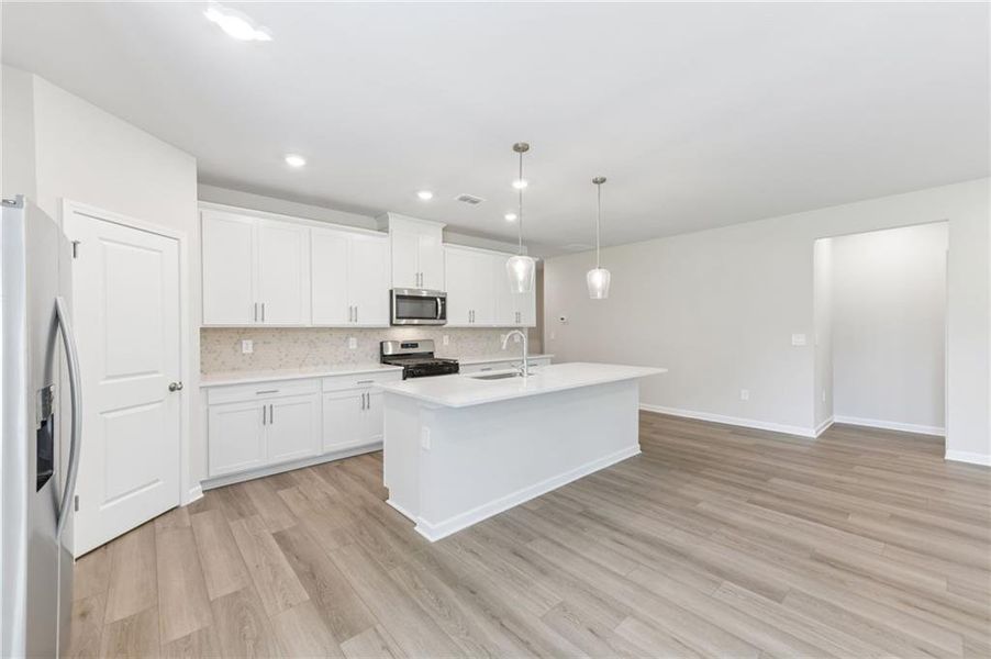 Furnished interior view inside a new home in Parkside at Grayson, Grayson (Image 16).