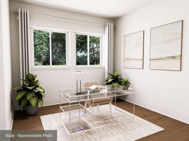 Furnished interior view inside a new home in COLTON - Reserve Collection, Todd Mission (Image 5).