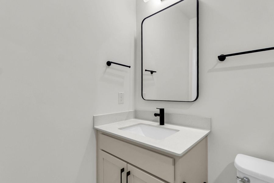 Furnished interior view inside a new home in Tidewater at Lakes of Cane Bay, Summerville (Image 12).