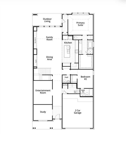 2D floor plan layout for the Kent Plan by Highland Homes in Two Step Farm: 50ft. lots, Montgomery, TX (Image 7). 2D floor plan layout for the Kent Plan by Highland Homes in Two Step Farm: 50ft. lots, Montgomery, TX (Image 7).