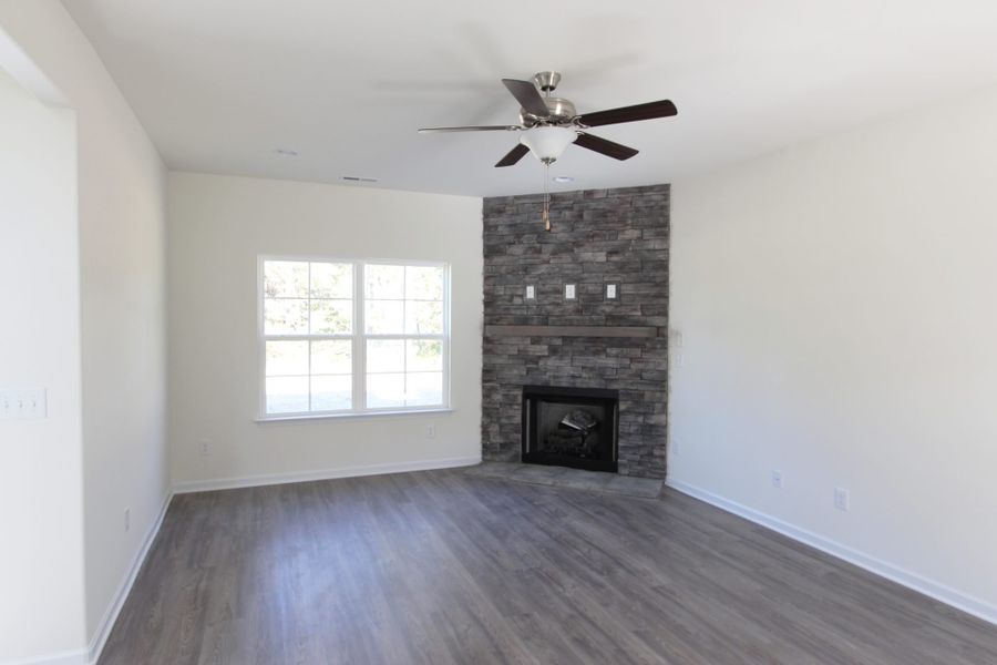 Representative unfurnished interior of a home built from the Burlington by Keystone Homes NC in The Wilcox, Greensboro (Image 34).