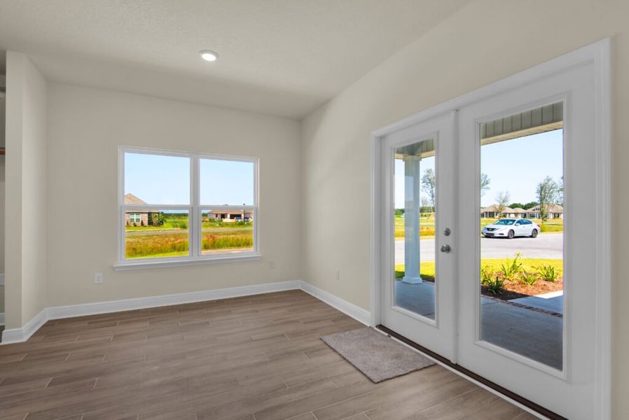 Representative unfurnished interior of a home built from the Panama by Holiday Builders in Yellow River Ranch, Milton (Image 13). Representative unfurnished interior of a home built from the Panama by Holiday Builders in Yellow River Ranch, Milton (Image 13).