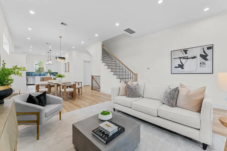 Furnished interior view inside a new home in , Houston (Image 8).
