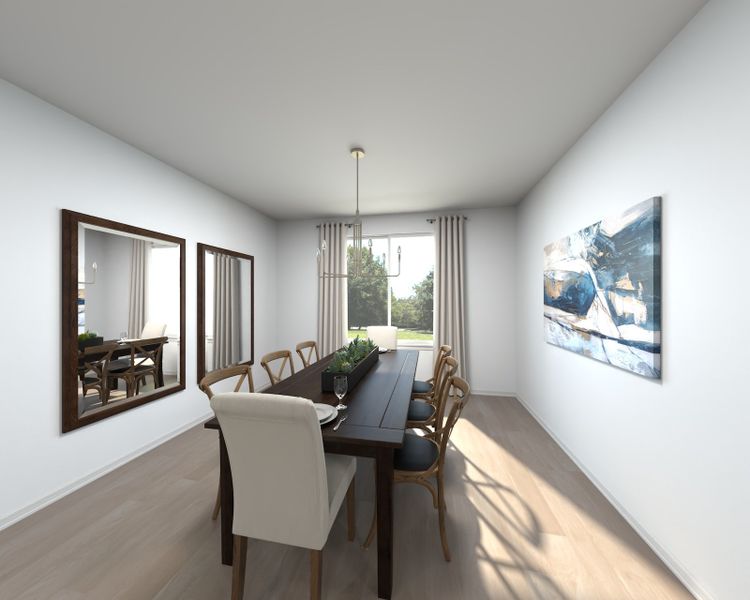 Furnished interior view inside a new home in The Grove at Stuart Crossing - Signature Series, Bartow (Image 5).