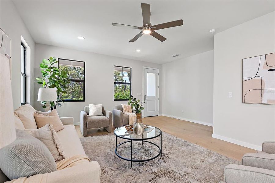 Furnished interior view inside a new home in , St. Petersburg (Image 30).