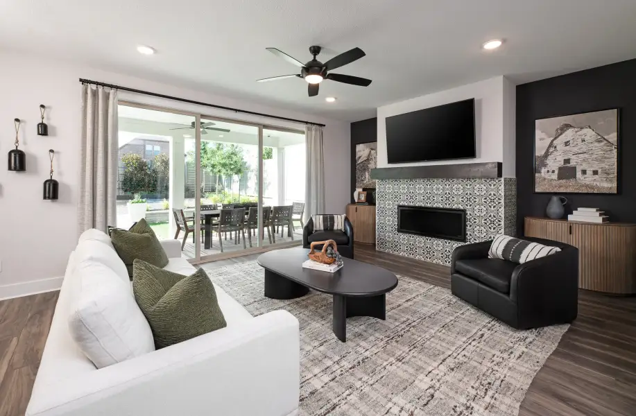 Furnished interior view inside a new home in The Retreat at Harvest, Argyle (Image 4). Furnished interior view inside a new home in The Retreat at Harvest, Argyle (Image 4).