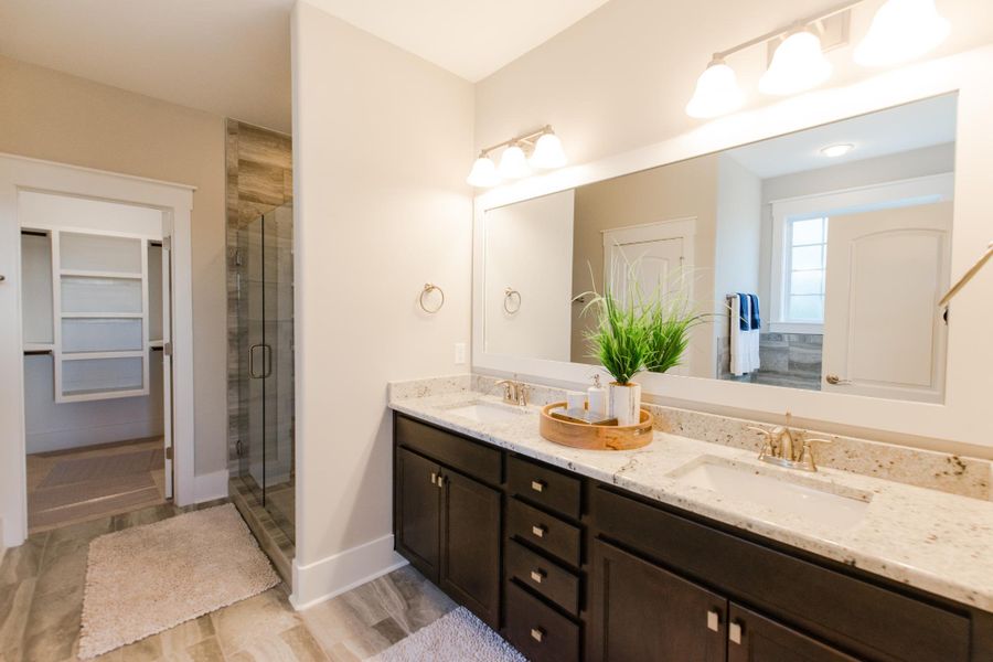 Representative furnished interior of a home built from the Marshall by Bill Clark Homes in Riverside Cove, Wilmington (Image 29).