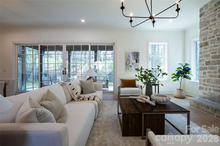 Furnished interior view inside a new home in , Charlotte (Image 29).
