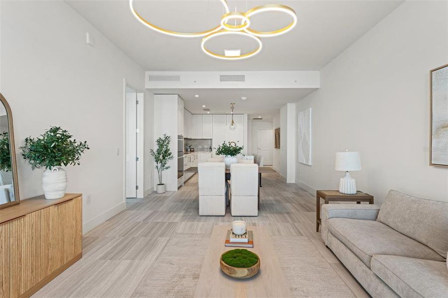 Furnished interior view inside a new home in , Tampa (Image 43).