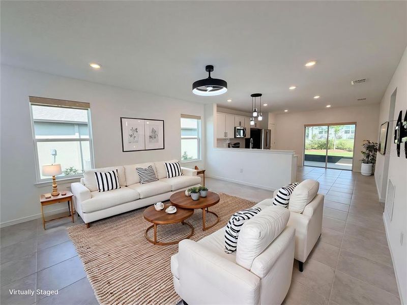 Furnished interior view inside a new home in , Ocala (Image 14). Furnished interior view inside a new home in , Ocala (Image 14).