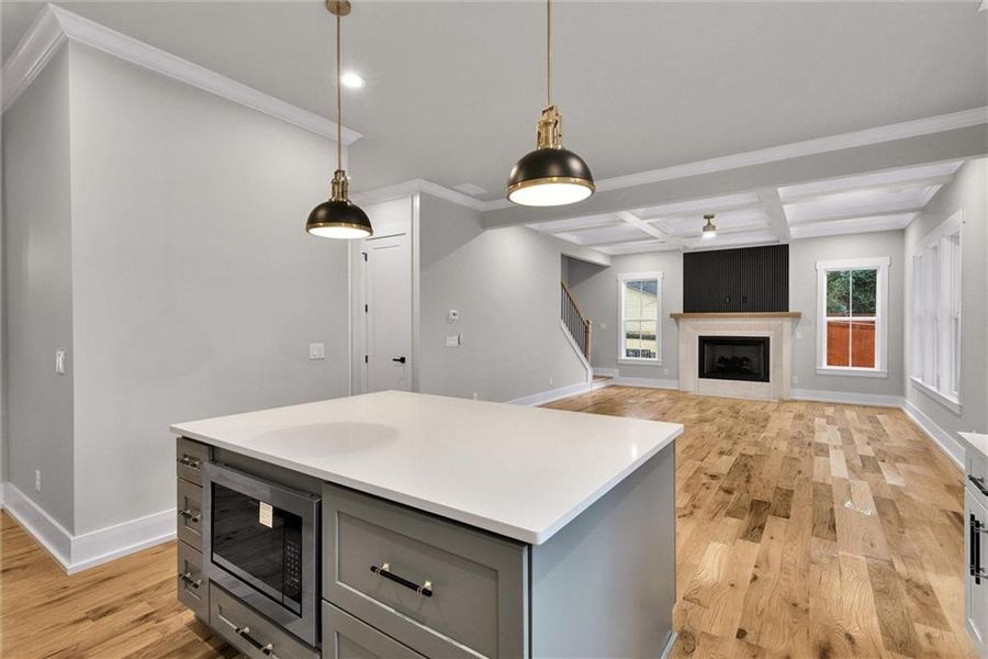 Furnished interior view inside a new home in , Atlanta (Image 10).