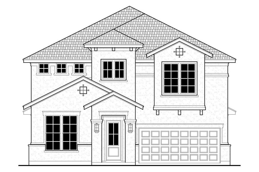 Representative exterior photo of a completed home built from the L562 by Lifestyle Homes in Lexington 55's, Frisco, TX (Image 2).