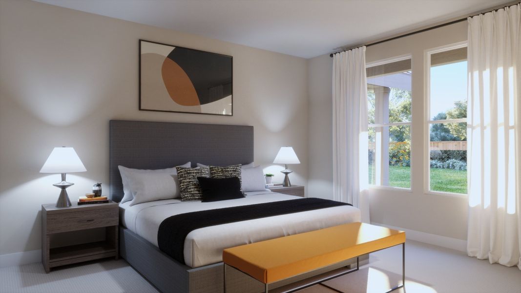 Representative furnished interior of a home built from the 3501 by Risewell Homes in Parkton Square, Kyle (Image 10).
