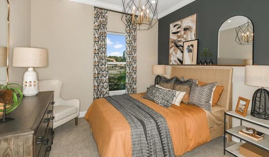 Furnished interior view inside a new home in Center Lake Ranch Community Group Page, St. Cloud (Image 14).