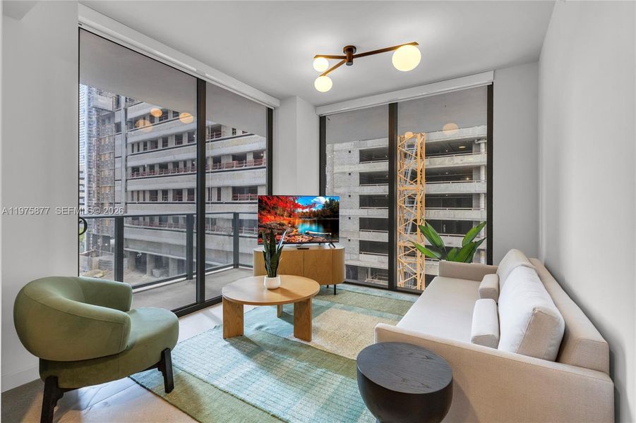 Furnished interior view inside a new home in , Miami (Image 4).