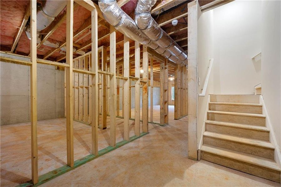 In-progress construction of a new home in Steeplechase, Hoschton, GA (Image 40).