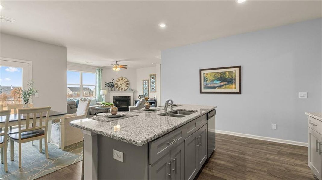 Furnished interior view inside a new home in Jackson Landing, Jefferson (Image 22).
