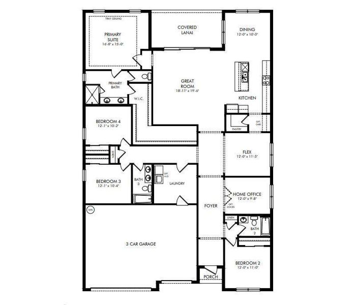 2D floor plan layout of this home in , Vero Beach, FL (Image 2). 2D floor plan layout of this home in , Vero Beach, FL (Image 2).
