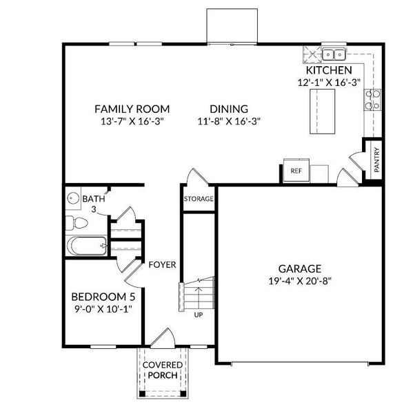 2D floor plan layout of this home in , Ladson, SC (Image 5).