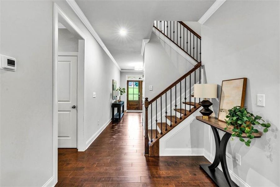 Spacious, unfurnished interior of a new home in The Estates at Hurricane Pointe, Douglasville (Image 21). Spacious, unfurnished interior of a new home in The Estates at Hurricane Pointe, Douglasville (Image 21).