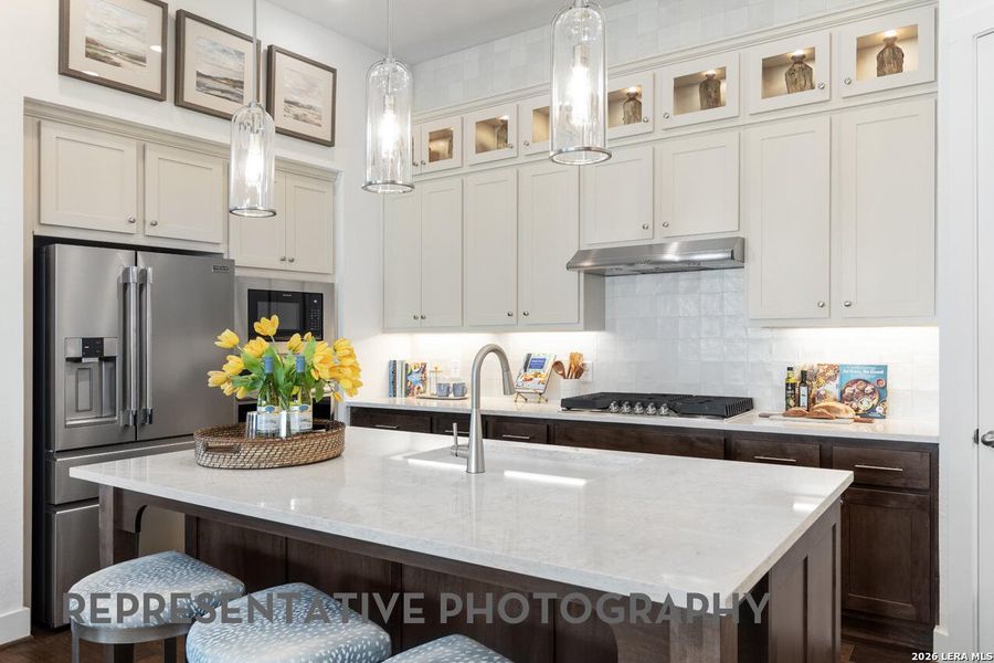 Furnished interior view inside a new home in Prominence, San Antonio (Image 36).