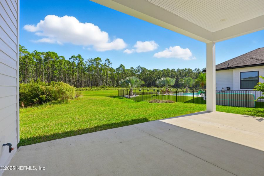 Exterior details and patio area of a home in West End at Town Center, Ponte Vedra (Image 30). Exterior details and patio area of a home in West End at Town Center, Ponte Vedra (Image 30).