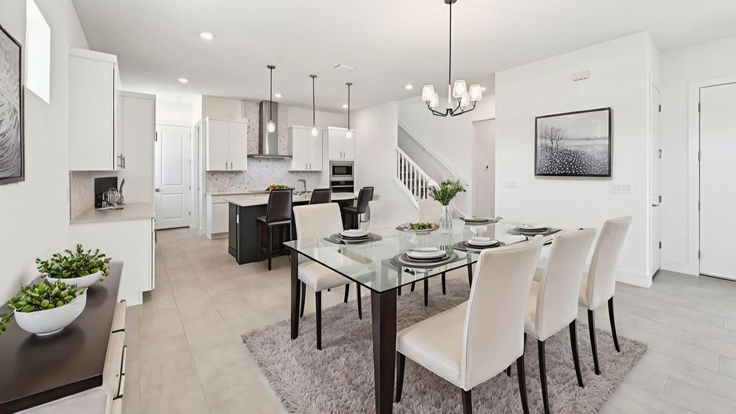 The Dining Room and Kitchen