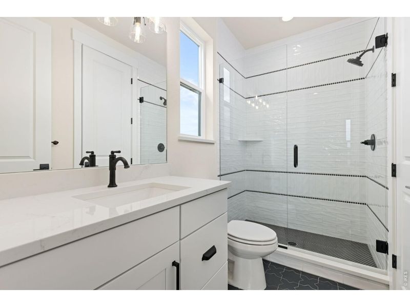 Furnished interior view inside a new home in RainDance, Windsor (Image 10).