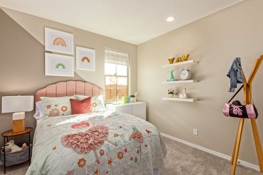 Furnished interior in a model home at La Mira Discovery Collection in Mesa (Image 24).