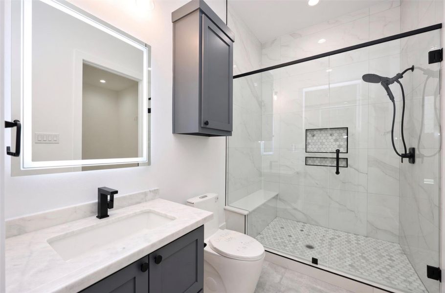 Furnished interior view inside a new home in , Houston (Image 19).
