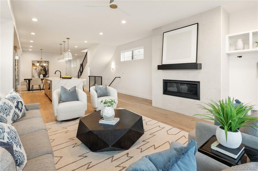 Furnished interior view inside a new home in , Denver (Image 13).